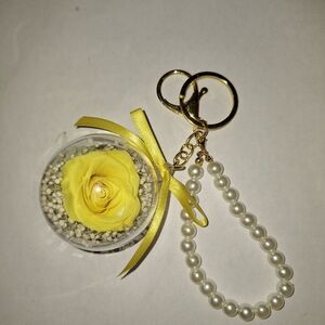 Women Keychain Flower Real Dried Flower Price For 1